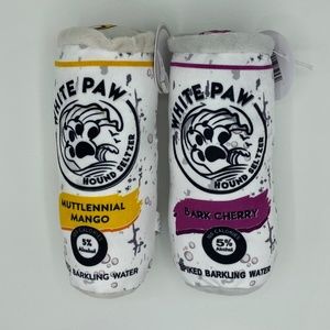 White Paw Plush Dog Toy NWT